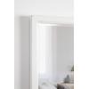 imageKate and Laurel Hogan Farmhouse Wall Mirror 18 x 24 White Modern Rectangular Wood Mirror for WallWhite