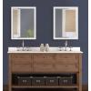 imageKate and Laurel Hogan Farmhouse Wall Mirror 18 x 24 White Modern Rectangular Wood Mirror for WallWhite