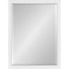 imageKate and Laurel Hogan Farmhouse Wall Mirror 18 x 24 White Modern Rectangular Wood Mirror for WallWhite
