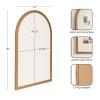imageKate and Laurel Holbrook Glam Framed Arch Fabric Pinboard 24 x 36 Gold Decorative Modern Arched Bulletin Board for Use as Vision Board or Wall Organization