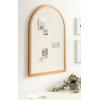 imageKate and Laurel Holbrook Glam Framed Arch Fabric Pinboard 24 x 36 Gold Decorative Modern Arched Bulletin Board for Use as Vision Board or Wall Organization