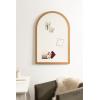 imageKate and Laurel Holbrook Glam Framed Arch Fabric Pinboard 24 x 36 Gold Decorative Modern Arched Bulletin Board for Use as Vision Board or Wall Organization