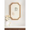 imageKate and Laurel Holbrook Glam Framed Scallop Fabric Pinboard 15 x 24 Gold Decorative Modern Scalloped Bulletin Board for Use as Vision Board or Wall Organization