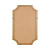 imageKate and Laurel Holbrook Glam Framed Scallop Fabric Pinboard 15 x 24 Gold Decorative Modern Scalloped Bulletin Board for Use as Vision Board or Wall Organization
