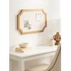 imageKate and Laurel Holbrook Glam Framed Scallop Fabric Pinboard 15 x 24 Gold Decorative Modern Scalloped Bulletin Board for Use as Vision Board or Wall Organization