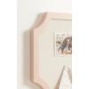 imageKate and Laurel Holbrook Glam Framed Scallop Fabric Pinboard 15 x 24 Pink Decorative Modern Scalloped Bulletin Board for Use as Vision Board or Wall Organization