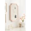 imageKate and Laurel Holbrook Glam Framed Scallop Fabric Pinboard 15 x 24 Pink Decorative Modern Scalloped Bulletin Board for Use as Vision Board or Wall Organization