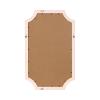 imageKate and Laurel Holbrook Glam Framed Scallop Fabric Pinboard 15 x 24 Pink Decorative Modern Scalloped Bulletin Board for Use as Vision Board or Wall Organization