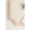 imageKate and Laurel Holbrook Glam Framed Scallop Fabric Pinboard 15 x 24 Pink Decorative Modern Scalloped Bulletin Board for Use as Vision Board or Wall Organization