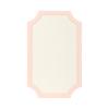 imageKate and Laurel Holbrook Glam Framed Scallop Fabric Pinboard 15 x 24 Pink Decorative Modern Scalloped Bulletin Board for Use as Vision Board or Wall Organization