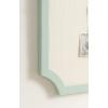 imageKate and Laurel Holbrook Modern Framed Scallop Fabric Pinboard 15 x 24 Green Transitional Scalloped Bulletin Board for Use as Vision Board or Wall Organization