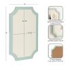 imageKate and Laurel Holbrook Modern Framed Scallop Fabric Pinboard 15 x 24 Green Transitional Scalloped Bulletin Board for Use as Vision Board or Wall Organization