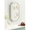 imageKate and Laurel Holbrook Modern Framed Scallop Fabric Pinboard 15 x 24 Green Transitional Scalloped Bulletin Board for Use as Vision Board or Wall Organization