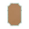 imageKate and Laurel Holbrook Modern Framed Scallop Fabric Pinboard 15 x 24 Green Transitional Scalloped Bulletin Board for Use as Vision Board or Wall Organization