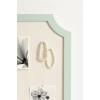 imageKate and Laurel Holbrook Modern Framed Scallop Fabric Pinboard 15 x 24 Green Transitional Scalloped Bulletin Board for Use as Vision Board or Wall Organization