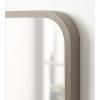 imageKate and Laurel Hutton Modern Rounded Rectangle Wall Mirror 20 x 30 Walnut Brown Transitional Geometric Mirror for WallGrey