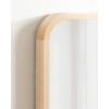 imageKate and Laurel Hutton Modern Rounded Rectangle Wall Mirror 20 x 30 Walnut Brown Transitional Geometric Mirror for WallNatural