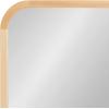 imageKate and Laurel Hutton Modern Rounded Rectangle Wall Mirror 20 x 30 Walnut Brown Transitional Geometric Mirror for WallNatural