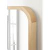imageKate and Laurel Hutton Modern Rounded Rectangle Wall Mirror 20 x 30 Walnut Brown Transitional Geometric Mirror for WallNatural