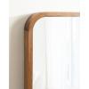 imageKate and Laurel Hutton Modern Rounded Rectangle Wall Mirror 20 x 30 Walnut Brown Transitional Geometric Mirror for WallRustic Brown