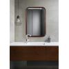 imageKate and Laurel Hutton Modern Rounded Rectangle Wall Mirror 20 x 30 Walnut Brown Transitional Geometric Mirror for WallWalnut Brown