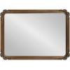 imageKate and Laurel Ivette Traditional Ornate Wall Mirror 25 x 35 Silver Decorative Baroque Style Rectangular Mirror with Metal Frame and Elegant Garland DetailGold