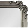 imageKate and Laurel Ivette Traditional Ornate Wall Mirror 25 x 35 Silver Decorative Baroque Style Rectangular Mirror with Metal Frame and Elegant Garland DetailSilver
