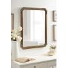 imageKate and Laurel Ivette Traditional Ornate Wall Mirror 25 x 35 Silver Decorative Baroque Style Rectangular Mirror with Metal Frame and Elegant Garland DetailGold