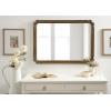 imageKate and Laurel Ivette Traditional Ornate Wall Mirror 25 x 35 Silver Decorative Baroque Style Rectangular Mirror with Metal Frame and Elegant Garland DetailGold