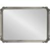 imageKate and Laurel Ivette Traditional Ornate Wall Mirror 25 x 35 Silver Decorative Baroque Style Rectangular Mirror with Metal Frame and Elegant Garland DetailSilver