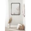 imageKate and Laurel Ivette Traditional Ornate Wall Mirror 25 x 35 Silver Decorative Baroque Style Rectangular Mirror with Metal Frame and Elegant Garland DetailSilver