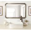 imageKate and Laurel Ivette Traditional Ornate Wall Mirror 25 x 35 Silver Decorative Baroque Style Rectangular Mirror with Metal Frame and Elegant Garland DetailSilver