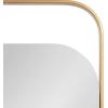 imageKate and Laurel Kellom Modern Metal Wall Mirror 20 x 30 Gold Decorative Mirror for Wall Decor with Floating Suspended Glass in Rounded Rectangle Frame