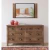 imageKate and Laurel Kincaid Farmhouse Wood and Metal Framed Mirror 20 x 36 Rustic Brown and Black Chic Rectangle Mirror for Wall