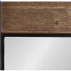 imageKate and Laurel Kincaid Farmhouse Wood and Metal Framed Mirror 20 x 36 Rustic Brown and Black Chic Rectangle Mirror for Wall
