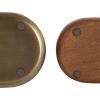 imageKate and Laurel Koni Modern ThreePiece Tabletop Organization Set 12 x 5 x 5 Walnut Brown and Antique Brass Wood and Metal Organizational Set for Home Office or Entryway Decor