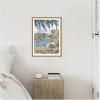 imageKate and Laurel Laguna Beach California Scene Framed Canvas Wall Art by Patricia Shaw 18 x 24 Sylvie Natural Coastal Beach Landscapes Tropical Art for Wall Decor Living Room Bedroom