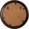 imageKate and Laurel Laranya Modern Round Mirror 22 Inch Diameter Teal and Black Decorative Circle Mirror with Metal Frame and Glossy Hand Applied FinishTealBlack