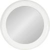 imageKate and Laurel Laranya Modern Round Mirror 22 Inch Diameter Teal and Black Decorative Circle Mirror with Metal Frame and Glossy Hand Applied FinishWhiteGold