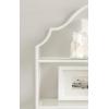 imageKate and Laurel Leanna Glam Scalloped ThreeTiered Wall Shelf 20 x 6 x 32 White Decorative Floating Shelf Storage and Wall Organizer for Bathroom Over Toilet Storage or Display