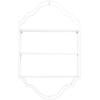 imageKate and Laurel Leanna Glam Scalloped ThreeTiered Wall Shelf 20 x 6 x 32 White Decorative Floating Shelf Storage and Wall Organizer for Bathroom Over Toilet Storage or Display