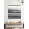 imageKate and Laurel Life Is A Beach Framed Canvas Wall Art by Stephanie Klatt 30 x 30 Sylvie Beaded Black Black ampamp White Beach Nature Landscapes Art for Wall Decor Living Room Bedroom