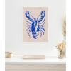 imageKate and Laurel Lobster Framed Canvas Wall Art by Nikita Jariwala 18 x 24 Sylvie White Coastal Animals Beach Art for Wall Decor Living Room Bedroom
