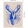 imageKate and Laurel Lobster Framed Canvas Wall Art by Nikita Jariwala 18 x 24 Sylvie White Coastal Animals Beach Art for Wall Decor Living Room Bedroom