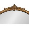 imageKate and Laurel Marchon Ornate Round Mirror 30 Inch Diameter Gold Decorative Traditional Glam Mirror