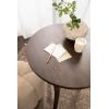 imageKate and Laurel Mariona Traditional Round Mango Wood Entryway Table 26 x 26 x 30 Dark Brown Vintage Circle Bistro Table with Classic Curved Legs for Entry Home DecorDark Brown