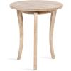 imageKate and Laurel Mariona Traditional Round Mango Wood Entryway Table 26 x 26 x 30 Dark Brown Vintage Circle Bistro Table with Classic Curved Legs for Entry Home DecorNatural