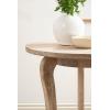 imageKate and Laurel Mariona Traditional Round Mango Wood Entryway Table 26 x 26 x 30 Dark Brown Vintage Circle Bistro Table with Classic Curved Legs for Entry Home DecorNatural
