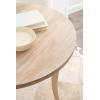 imageKate and Laurel Mariona Traditional Round Mango Wood Entryway Table 26 x 26 x 30 Dark Brown Vintage Circle Bistro Table with Classic Curved Legs for Entry Home DecorNatural