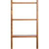 imageKate and Laurel Meridien Modern ThreeTier Wooden Shelves 18 x 9 x 32 Walnut Brown Stunning Tiered Wall Shelf for Storage and Display as Cute Nursery Shelving or OverThe Toilet Storage